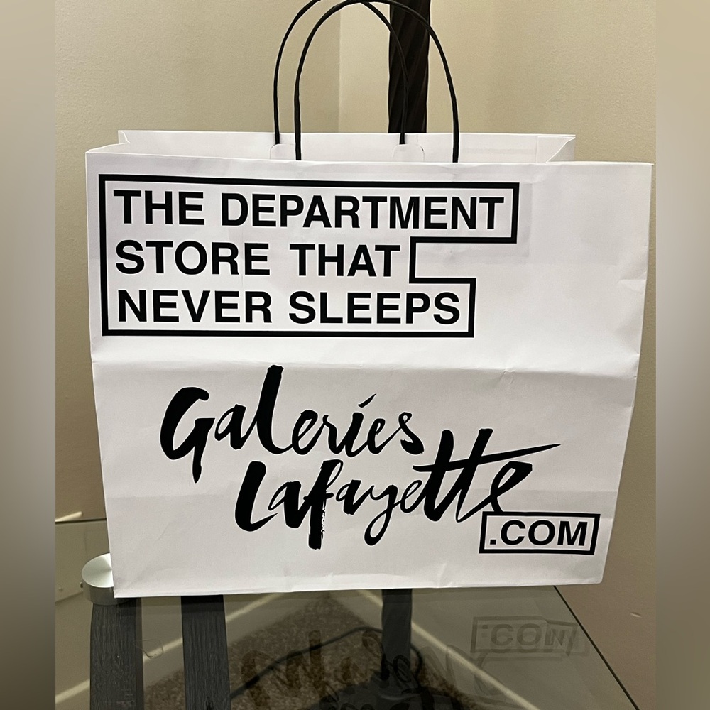 Galeries Lafayette White Shopping Bag 🇫🇷